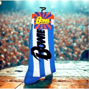 Official David Bowie “Legend” Unisex  Crew Socks Rock Music